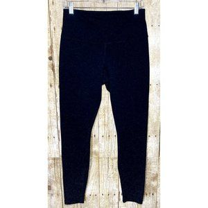 Women's Hypertek Leggings Black Pull-on Tummy Control Stretch Knit Sz L